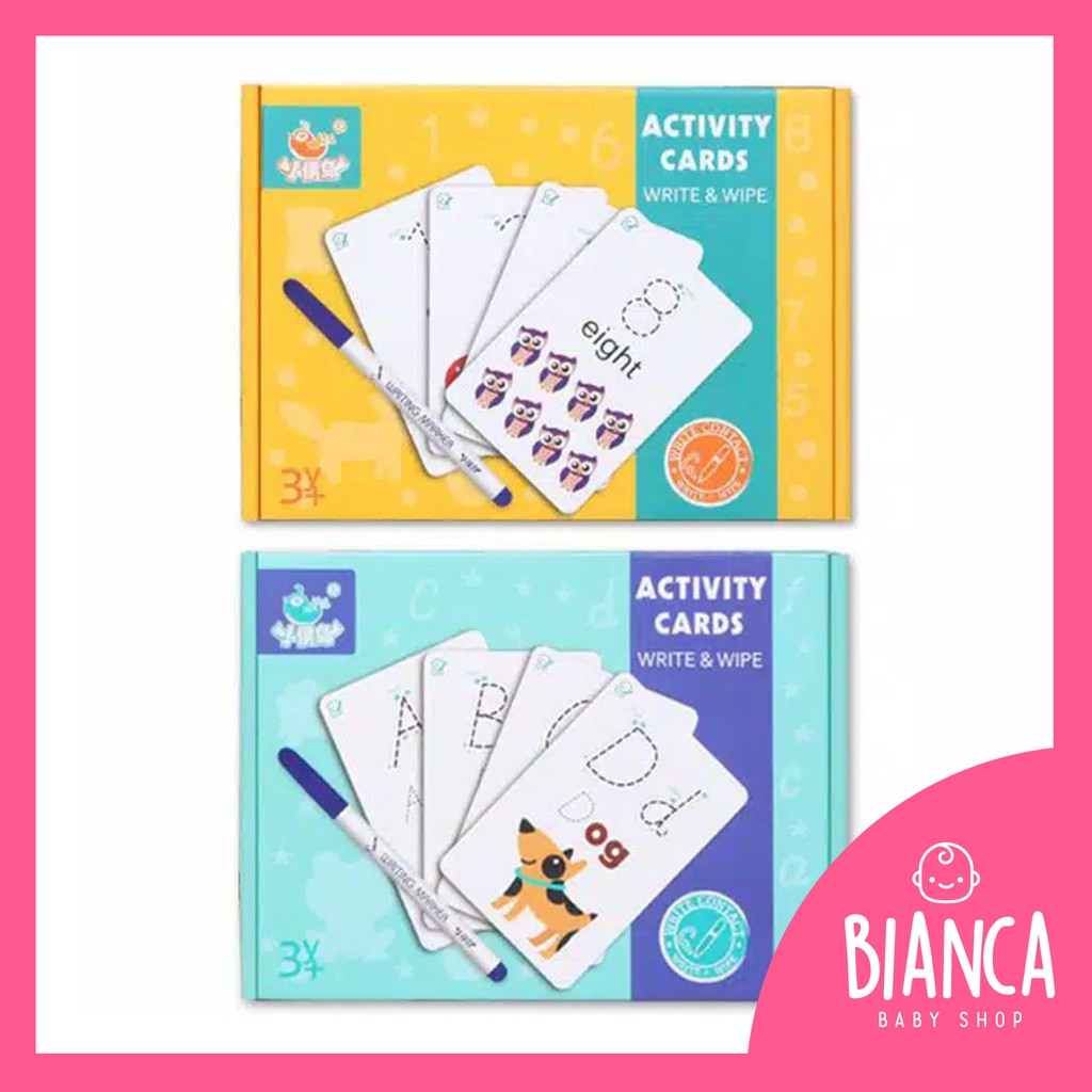 BIANCA - Activity Cards Wipe and Clean Alphabet / Activity Cards Numbers