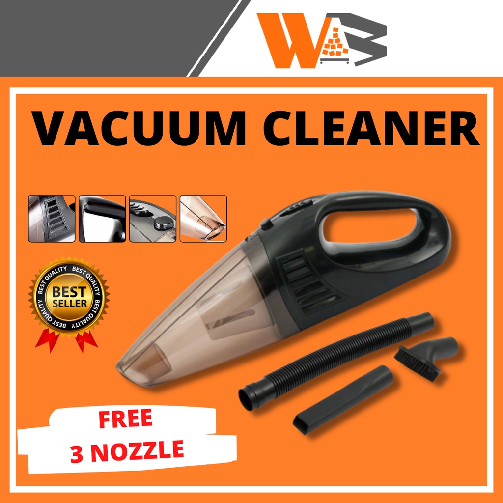 COD Vacum Cleaner Mobil Penyedot Debu Mobil Mini Vacuum Cleaner Penghisap Debu Mobil 12V 100W Hitam C95