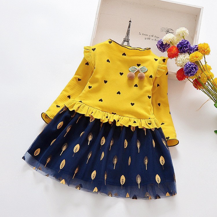 LittleAaron DRESS IMPORT LOVE BOLTZ PJG EBV Baju Dress Anak Perempuan Import