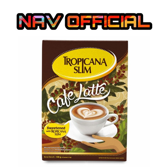 

Krimer- Tropicana Slim Cafe Latte (10 Sachet) Sugar Free -Krimer.