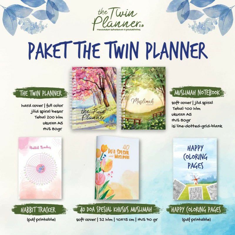 

Planner Muslimah - The Twin Planner 2.0