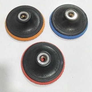 Tatakan Amplas Bulat 4" (inch) / Pad amplas Bulat 4inch grinda (D439)