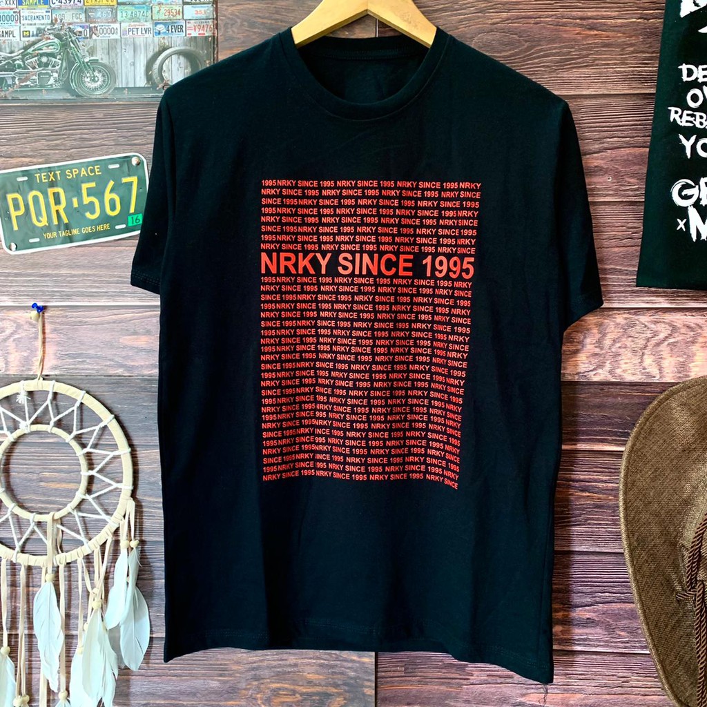 KAOS DISTRO PRIA NRKY 95 T-SHIRT PRIA DISTRO