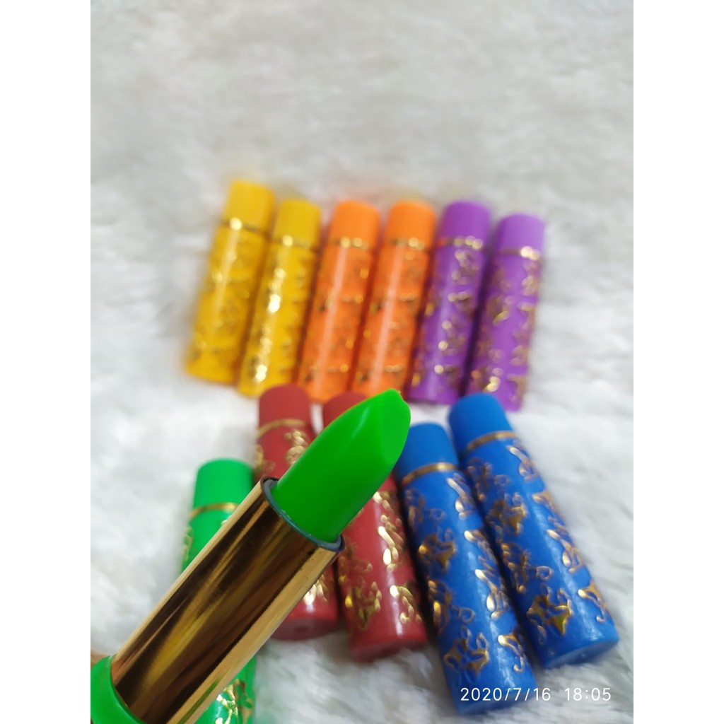 ( PEMBELIAN 6 PCS LIPSTICK HALET/ HARE 6 COLOR WARNA WARNI