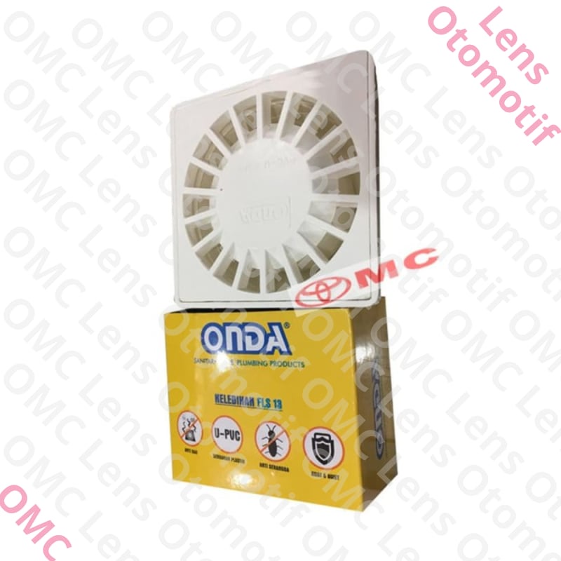 (100% ORIGINAL EM ) Saringan / Drainer Air Got Lantai PVC Plastik ONDA FLS 13 Elegan bos