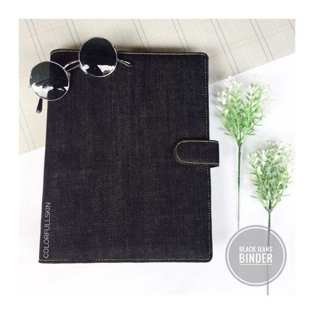 

Jeans black binder buku