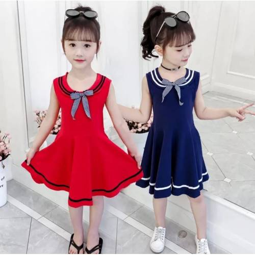 Baju Dress Anak Brokat Brukat Import Pesta Natalan Merah Usia 7 8 9 10 Ulang Tahun