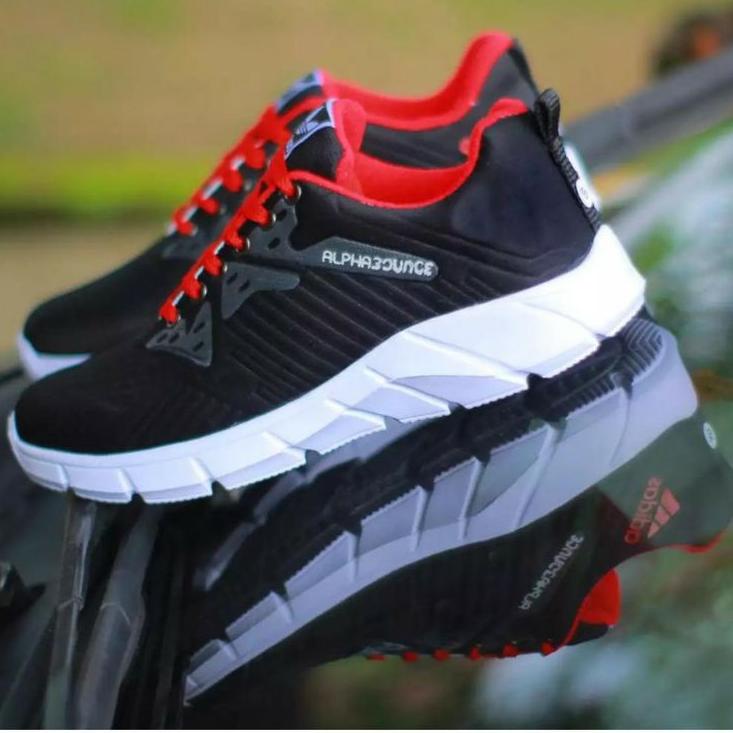 Sepatu Running Adidas Grade Ori / Sneakers Pria Wanita Adidas Alpabounce .,