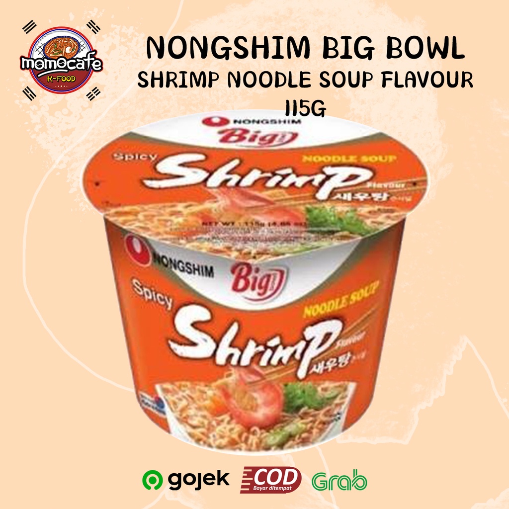 

Nongshim Big Shrimp Bowl Noodle Soup Flavour 115g