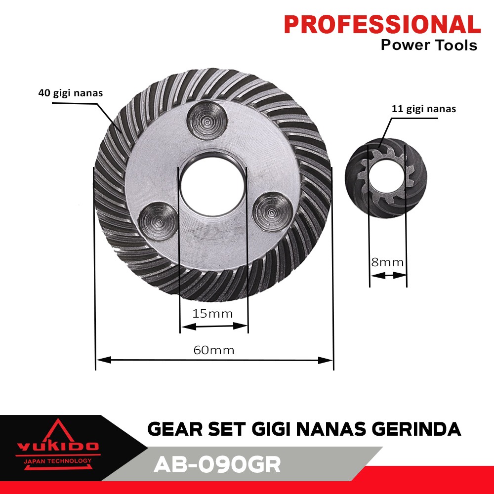 SET GEAR GIGI GERINDA MAKTEC MT 90 91 GIR GIGI NANAS