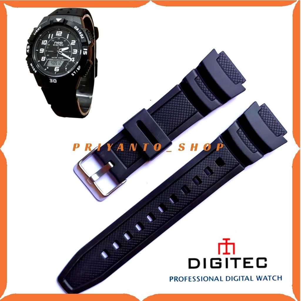 STRAP TALI JAM TANGAN DIGITEC NEO NE 1002 DIGITEC NE-1002 Hitam