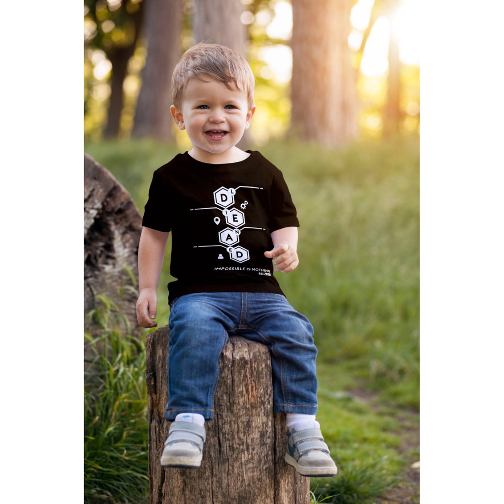 kaos disto anak merek thirteen/deadline usia 2-7 tahun-1