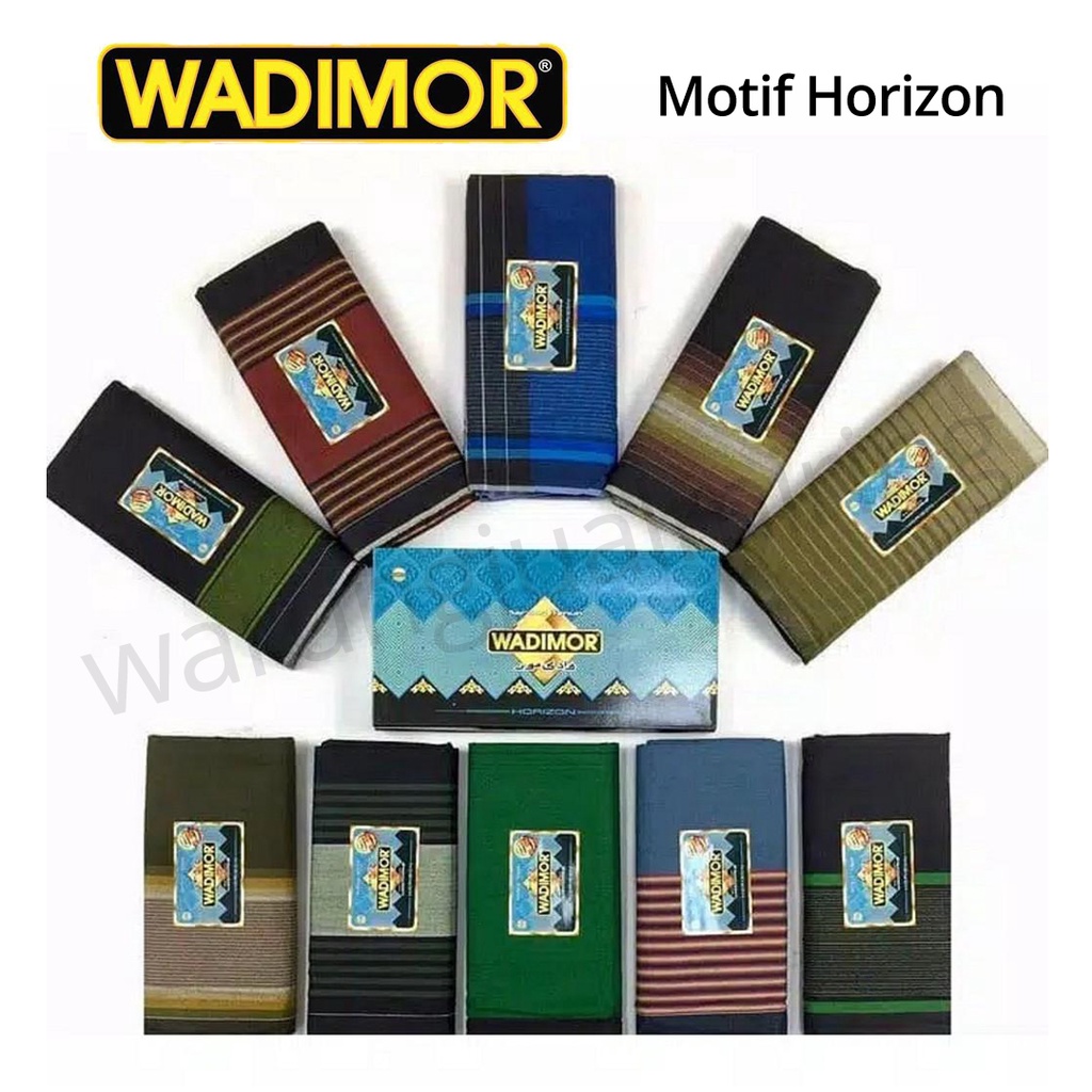 Sarung WADIMOR Motif Horison Horizon Padang Tiga Dara Hawai Hawaii Manik Kain Samping Tenun Bahan Katun Motif Dewasa Pria Laki Cowo Sholat Solat Kang Santri Pesantren Tanggung Grosir Hadiah Souvenir Sovenir Lebaran Haji Sunatan Khitanan Tahlilan Hajatan