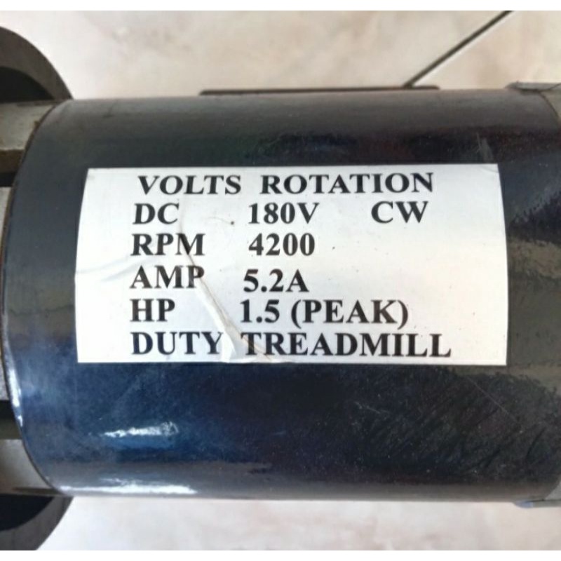 Dc Motor Treadmill 180V 4200Rpm Hp 1.5