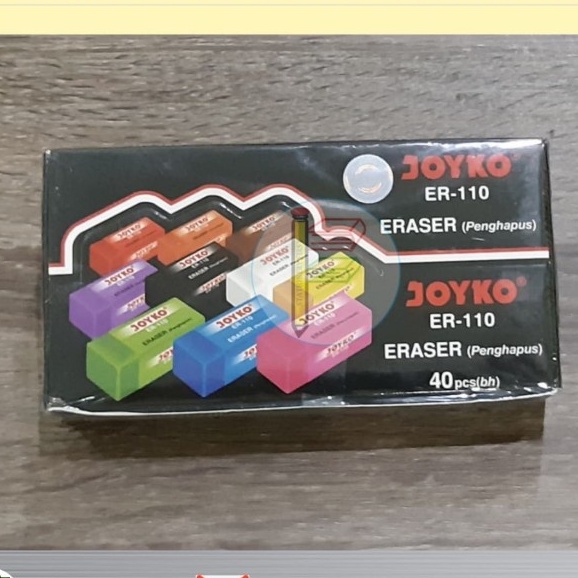 Eraser Penghapus Joyko ER-110 (10 warna) Kecil