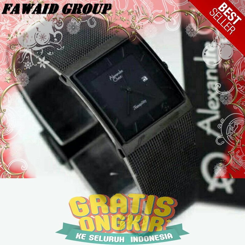 BEST SELLER JAM TANGAN WANITA ALEXANDRE CHRISTIE AC 8333 WANITA ORIGINAL FULL BLACK