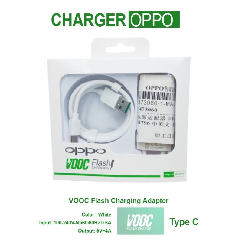 GROSIR CHARGER OPPO A16 MICRO A52 TYPE C SUPER VOOC FLASH CHARGER