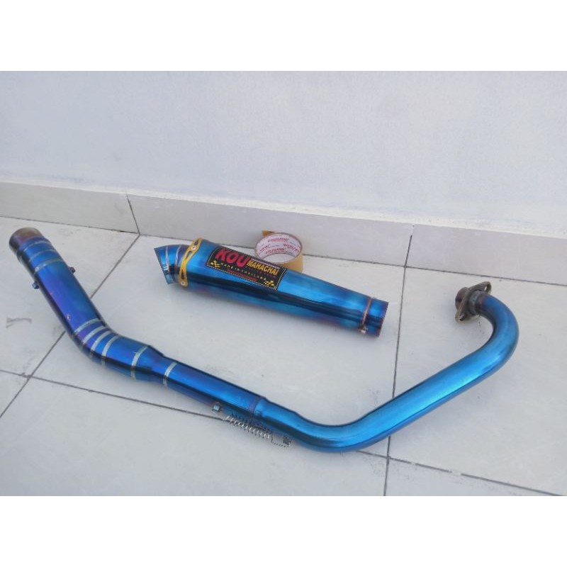 knalpot Kou BLUEMOON Vixion, CBR 150R, Satria Fu.