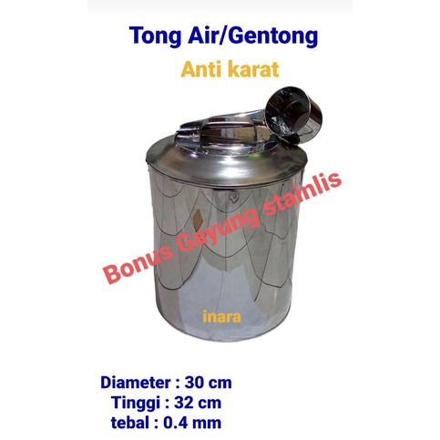 Panci Jumbo dia. 30 cm/panci stainlis/panci air big/kukusan/tempat rebus