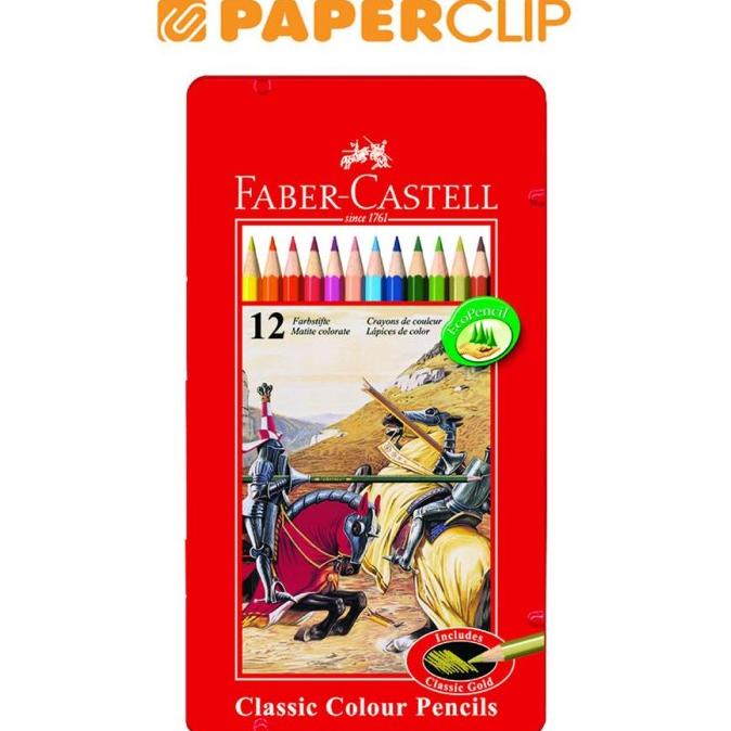 

PENCIL COLOR FABER CASTELL 115844 12 COLOR TIN CAS