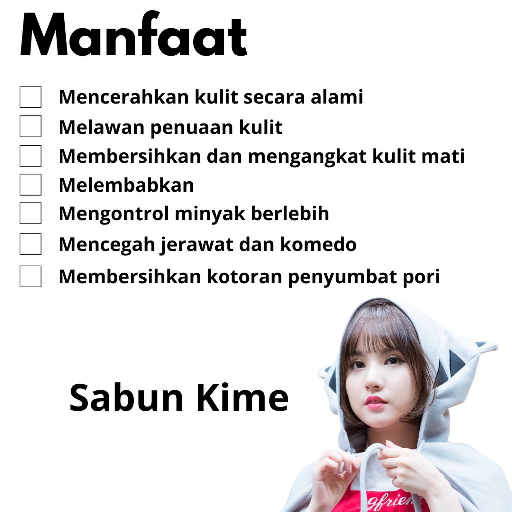 Sabun Kime Skincare Jeju Brightening Korea Pemutih Pembersih Kulit Seluruh Wajah Cepat Glowing Bpom