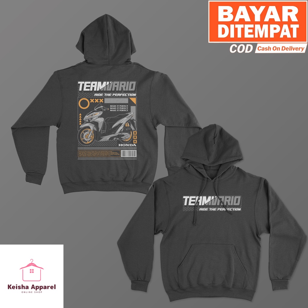 JAKET HOODIE HONDA TEAM VARIO HOODIE VARIO PRIA WANITA