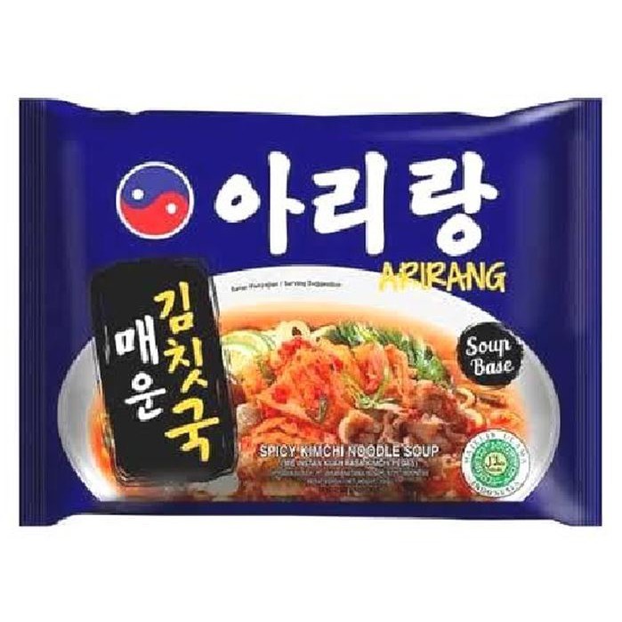 [HALAL] Arirang Spicy Kimchi Noodle Soup 120gr Mie Korea