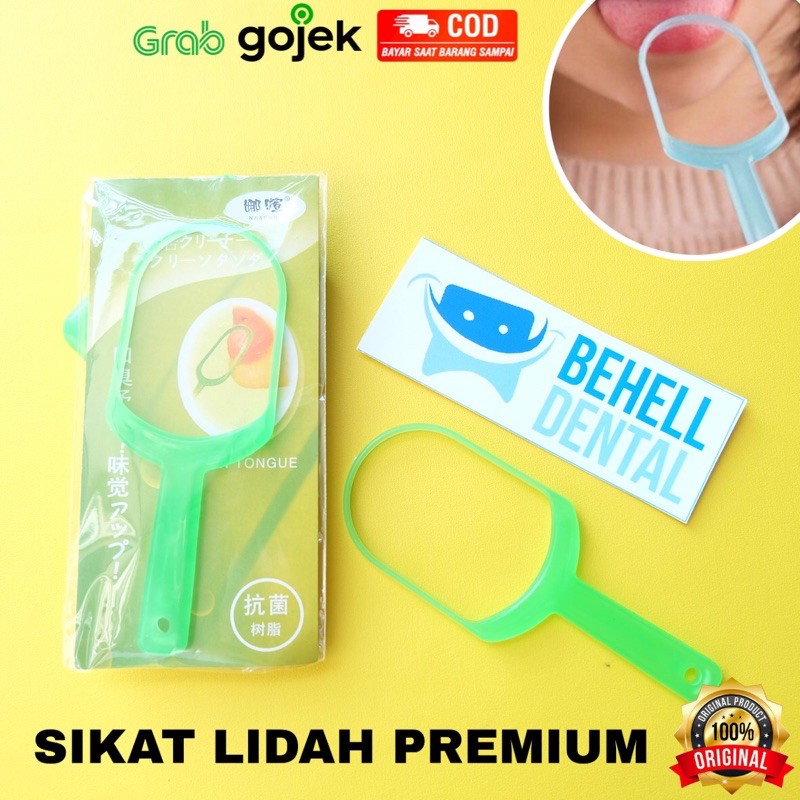 ORI PEMBERSIH LIDAH MULUT SIKAT DEWASA BAYI ANAK TONGUE CLEANER SCRAPER QORAL MIRIP FORMULA - Clean Penghilang Plak Lidah - Penghilang Bau Mulut