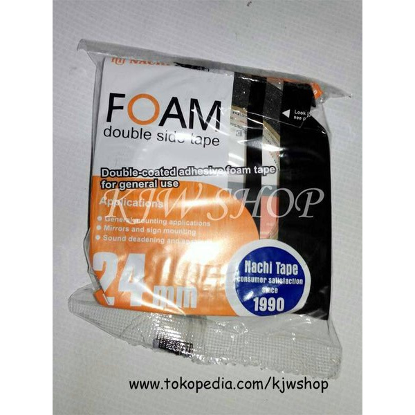 

Isolasi Solasi Selotip Bolak Balik Spon Foam NACHI 1 24mm