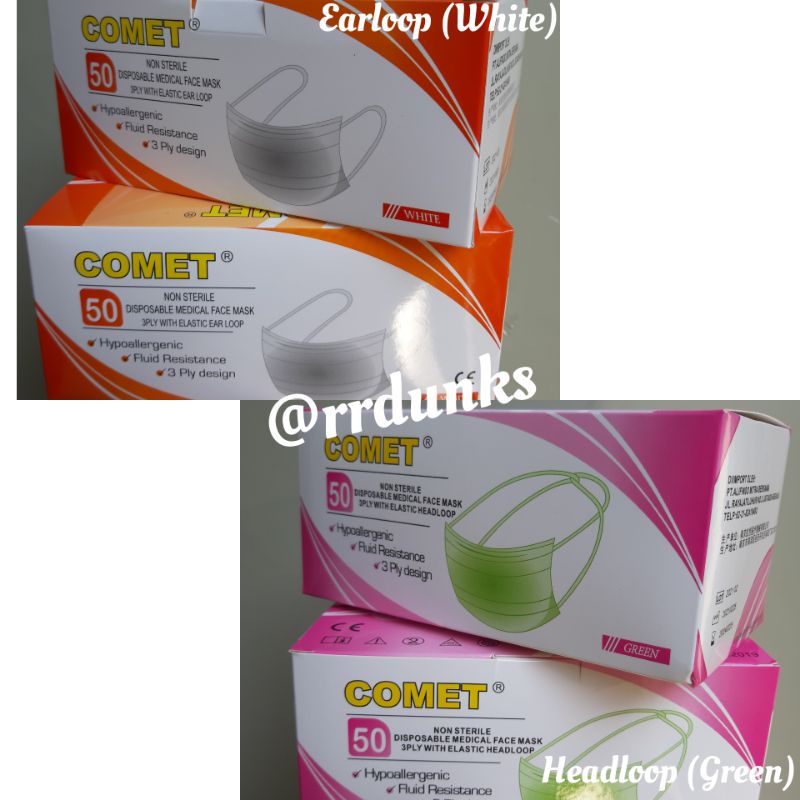COMET Original Masker 3ply (Paket Bundling)