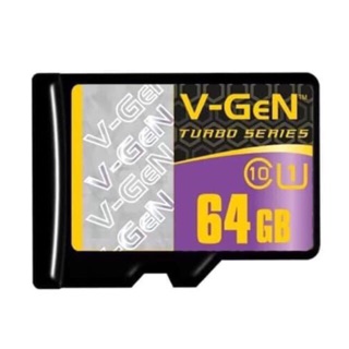 V-gen 64GB class 10 speed up to 100mb/s TURBO SERIES memory card ORIGINAL 100%
