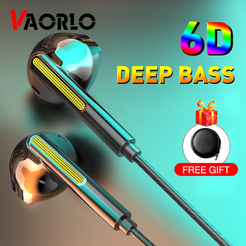 Headset Earphone Gaming In-Ear Heavy Bass Kabel Dengan Mic