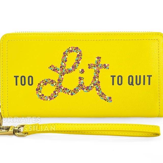 Dompet Wanita ORI FOSSIL RFID Logan Zipper Bright Lemon