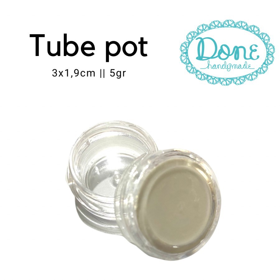 Blank tube natural 5gr pot wadah glitter 5 gr wadah krim