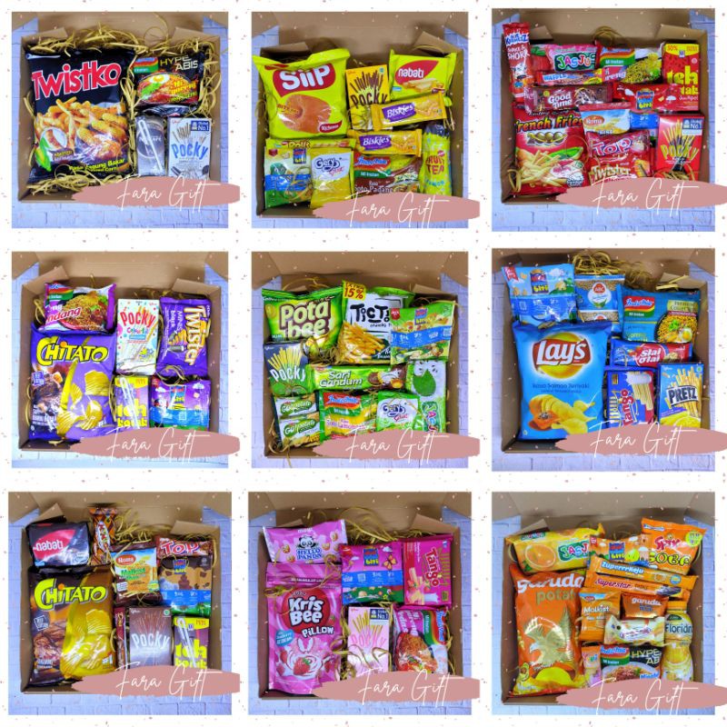 

(L) / GIFT BOX / SNACK BOX / HAMPERS / KADO ULANG TAHUN /ANNIVERSARY / GRADUATE / IDUL FITRI