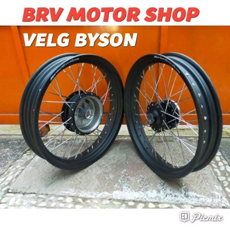 VELG JARI BYSON TAPAK LEBAR - VELG BYSON 250+350+17