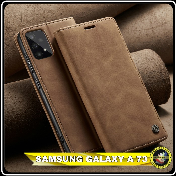 Casing Samsung Galaxy A73 A 73 5G Flip Case Dompet Leather Slodcard