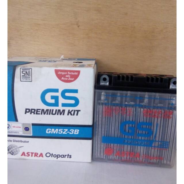 Aki GS SUPRA X GRAND VEGA MIO MX GM5Z-3B AKI GS ASTRA BASAH