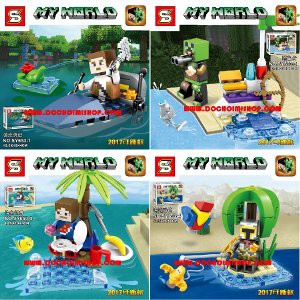 Lego Minecraft My World SY 653 SY653 Set   8 in 1 Bagus