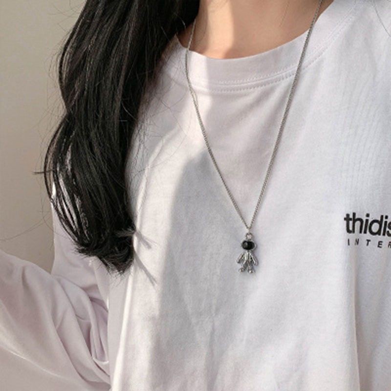 Kalung Astronot Kalung Rantai Sweater Baru Perhiasan Leher Unisex