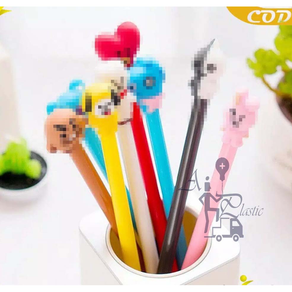 

AIO Plastic-Pena Army Cute Cartoon Ballpoint Pen Pulpen Gel Lucu Murah