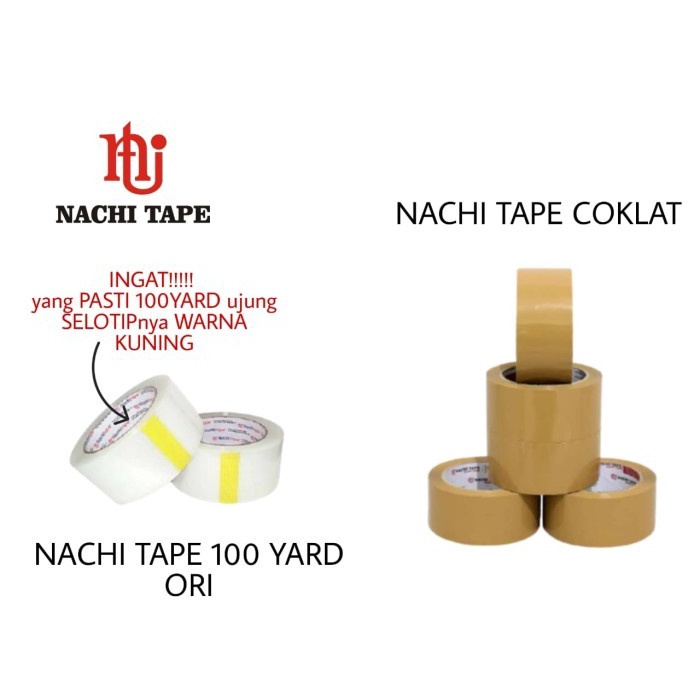 

NACHI LAKBAN 100 YARD BENING - COKLAT - LAKBAN BESAR - ISOLATIP nachi - PREMIER TPE BNG