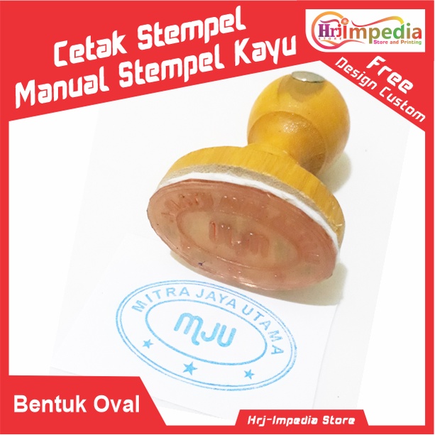 

Cetak Stempel Kayu Bentuk Oval | Cetak Stempel Kayu Design Custom