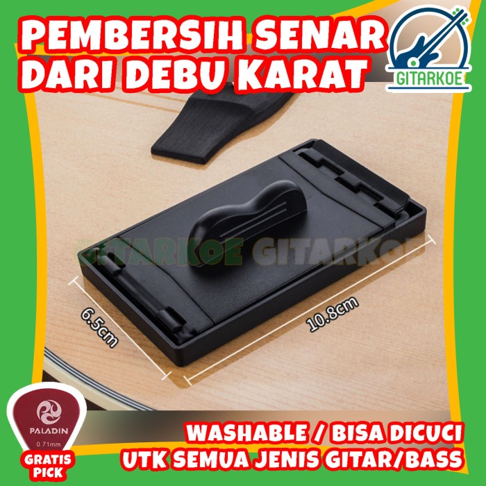 Alat Pembersih Senar Gitar Senar Anti Karat Debu Washable Dicuci Ulang