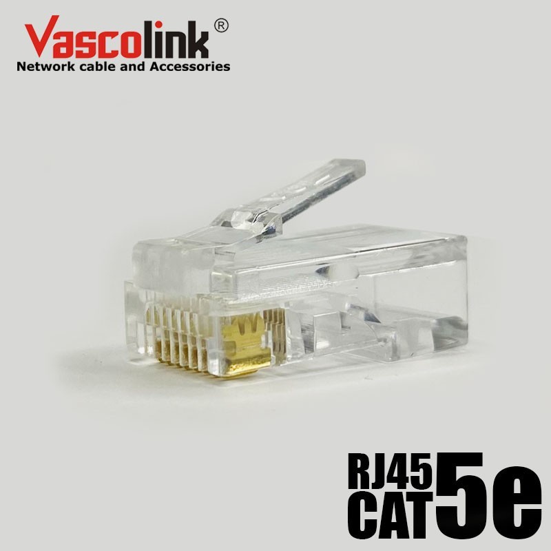 Konektor RJ45 Cat5e GOLD 50Pcs Vascolink