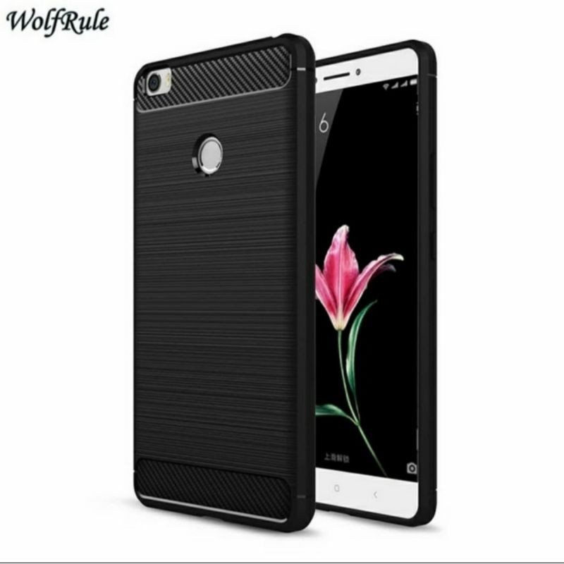 Softcase Slim Fit Carbon For Xiaomi Mi Max 1 / Mi Max 2