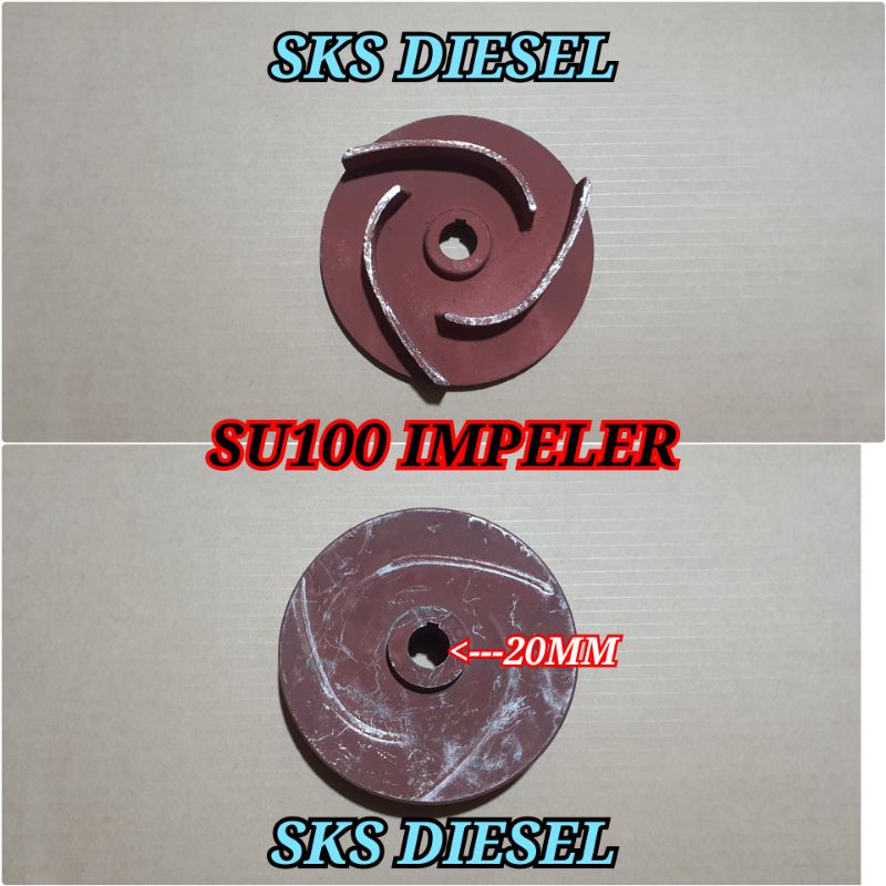 Su100 Impeler Kipas Pompa Air Alkon 4 inci