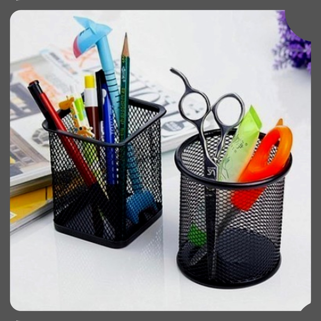 

Tempat Pena/Pensil Bulat Hitam Jaring Serbaguna A 794-A