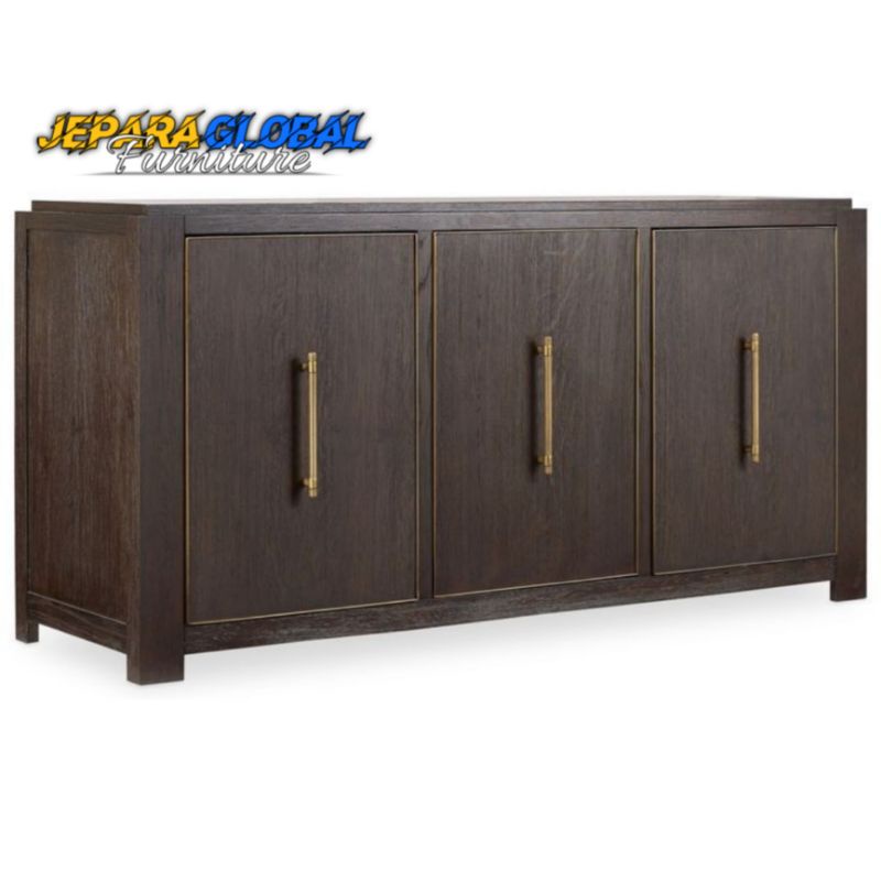 Bufet minimalis jati 3 pintu brown salak (bufet piring,meja dapur,meja jati,nakas Tv )