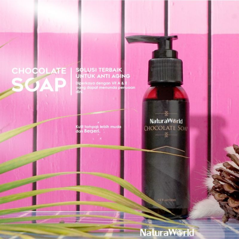 Natura Chocolate Soap ( Natura World) 1 botol